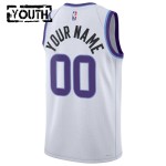 Maillot NBA Utah Jazz Personnalisable Nike 2025-26 Association Edition Blanc Swingman - Enfant